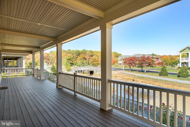 view of wooden terrace