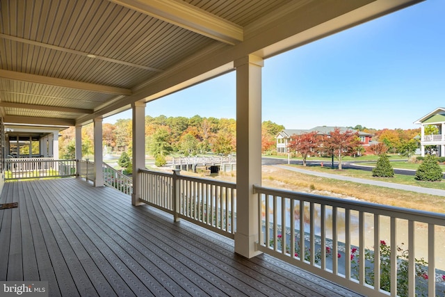 32845 Widgeon Rd Unit 11, Ocean View, DE 19970 - wooden terrace with a porch