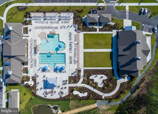 32845 Widgeon Rd Unit 11, Ocean View, DE 19970 - drone / aerial view of a pool area