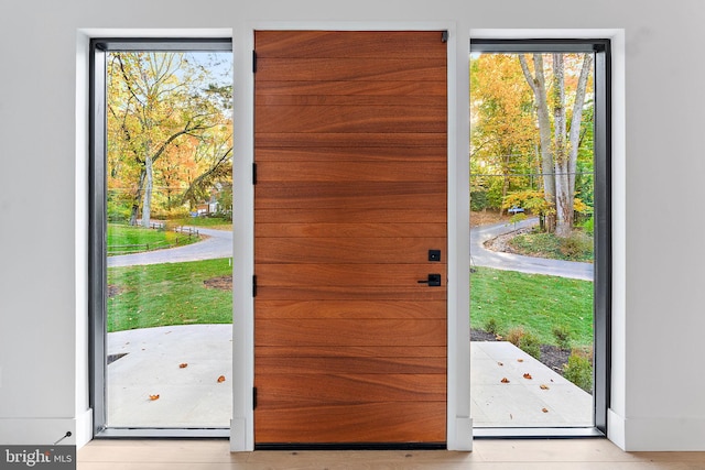 view of doorway to outside