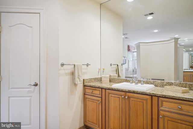 bathroom featuring vanity