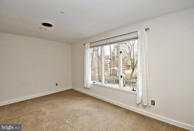 view of carpeted empty room