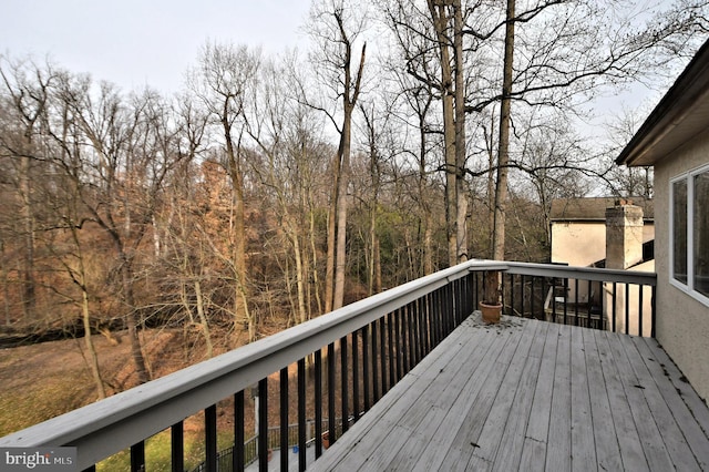 view of wooden terrace