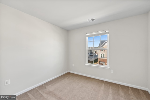 view of carpeted empty room