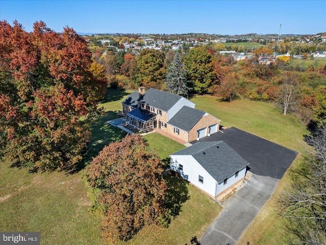 birds eye view of property