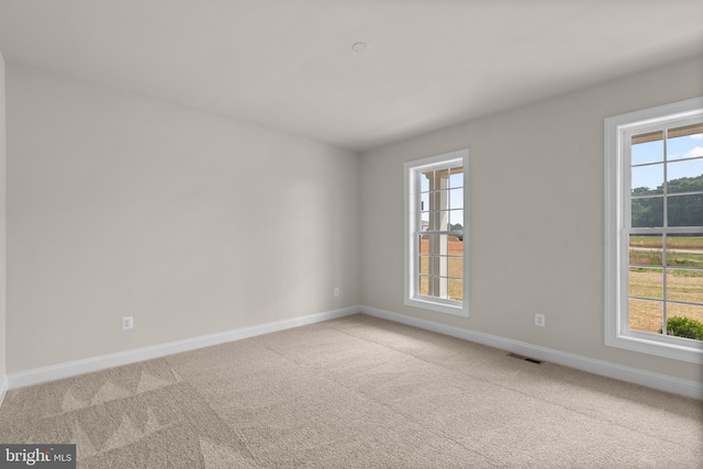 view of carpeted empty room