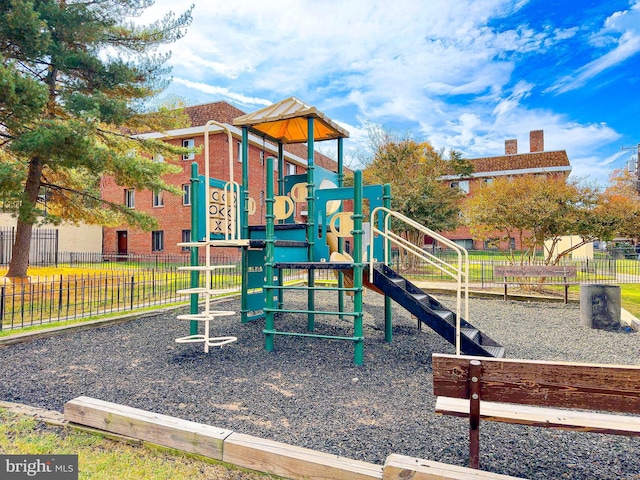 view of jungle gym