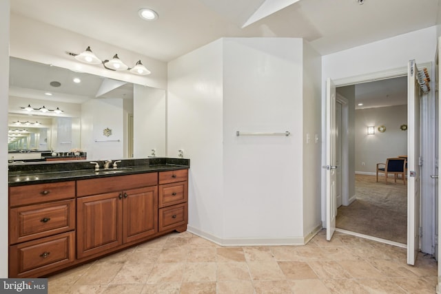 708 Church Rd S, Upper Marlboro, MD 20774 - bathroom with vanity and baseboards