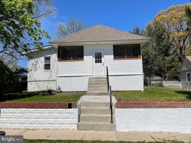 view of bungalow