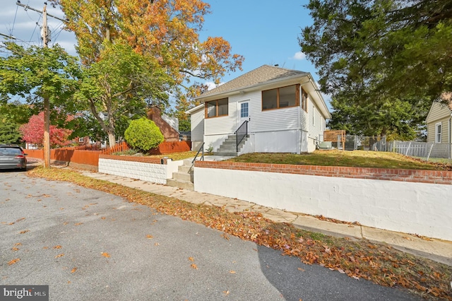 view of bungalow-style house