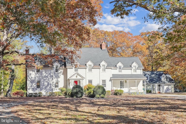 view of front of house with a porch