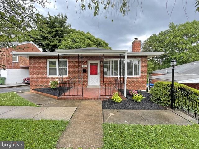 view of bungalow-style home