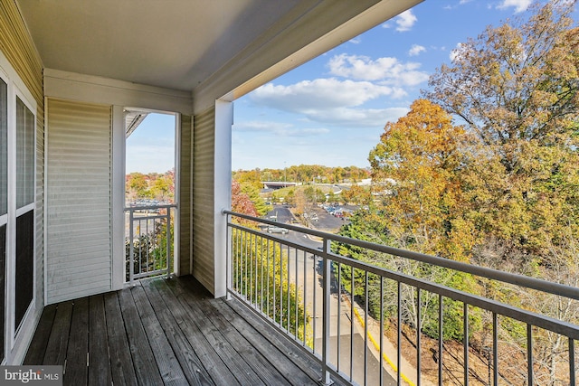 view of balcony