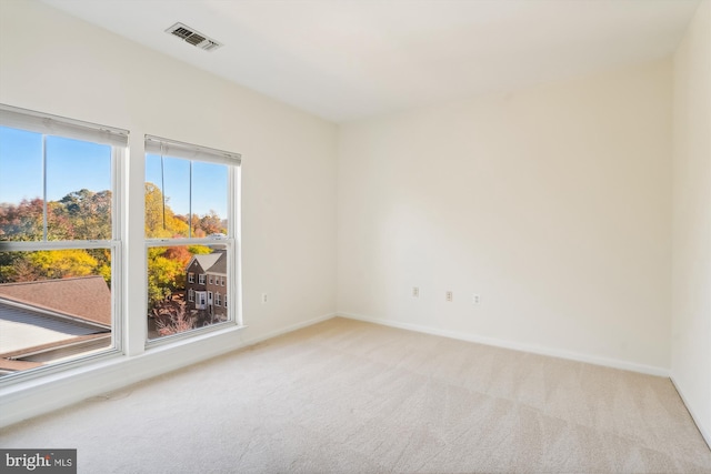 unfurnished room with carpet floors