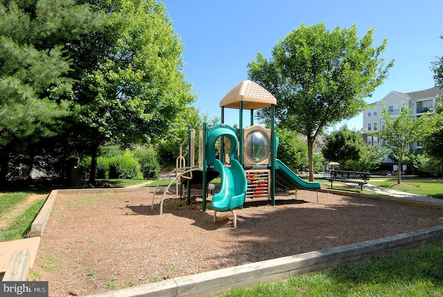 view of jungle gym