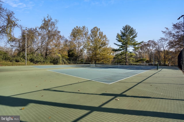 view of tennis court