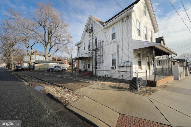 view of side of property