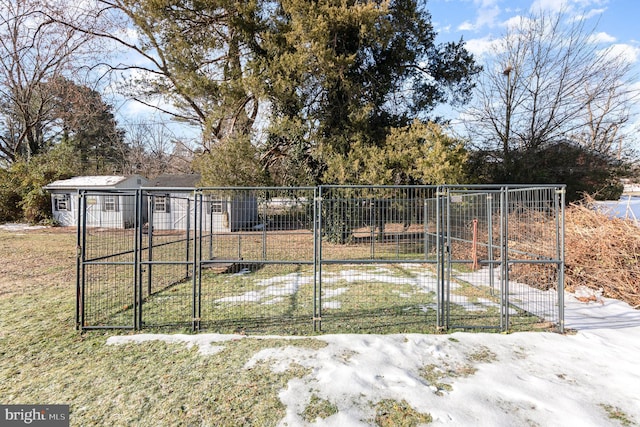 exterior space with a front lawn