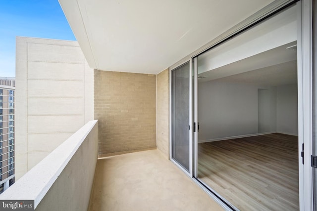 view of balcony