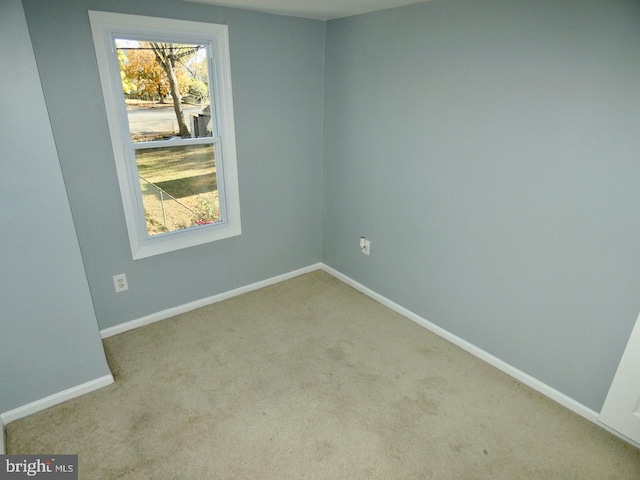 view of carpeted empty room