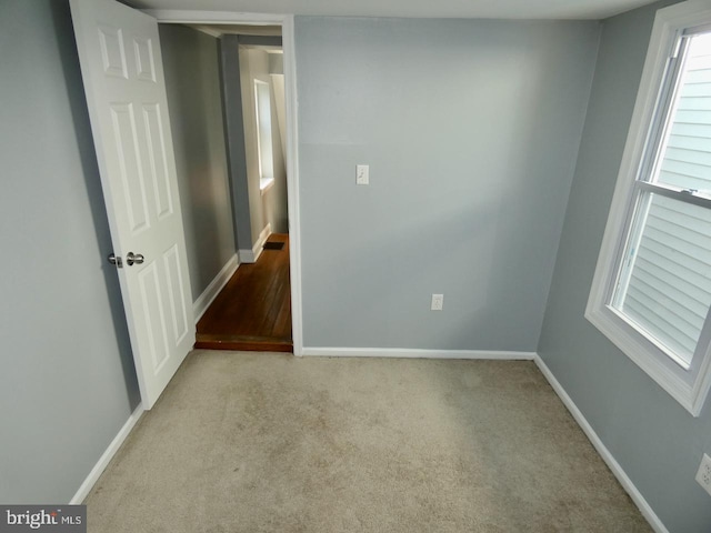 view of carpeted empty room