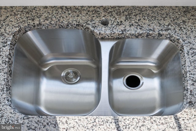 interior details featuring sink