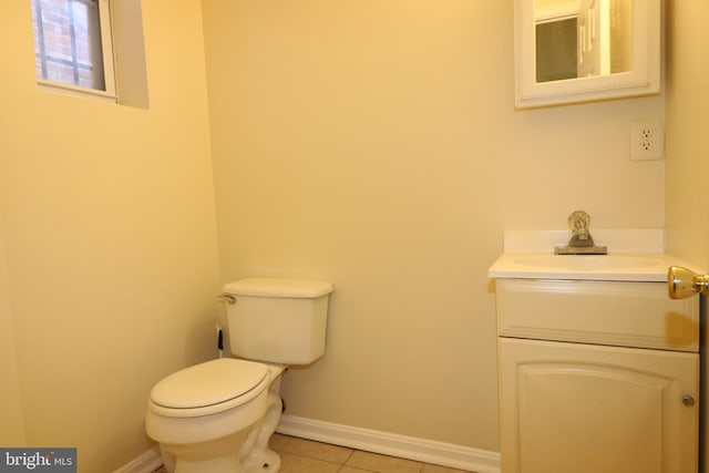 403 O St NW, Washington, DC 20001 - bathroom featuring vanity, toilet, baseboards, and tile patterned floors