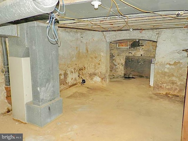 view of basement