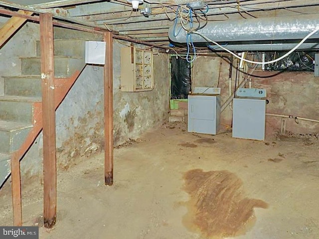 view of basement