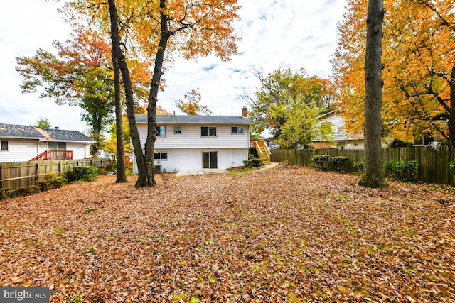 view of back of property