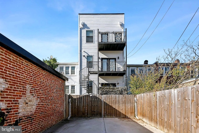 view of rear view of property