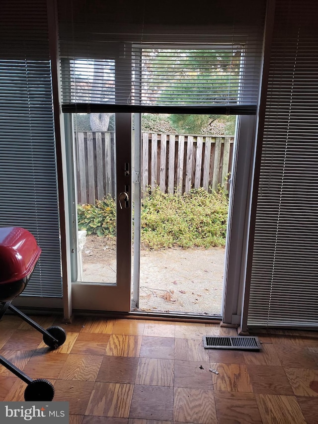 view of doorway to outside