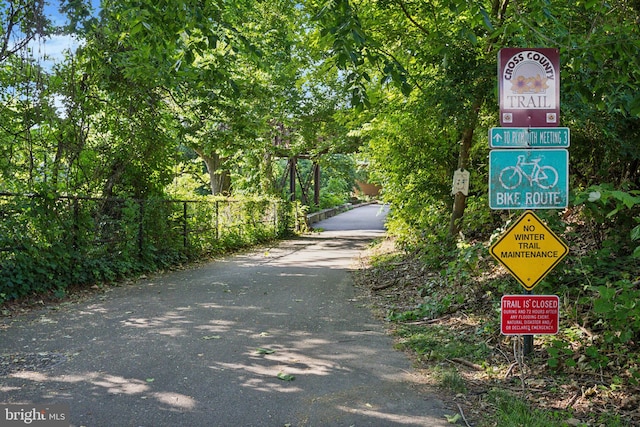 view of road