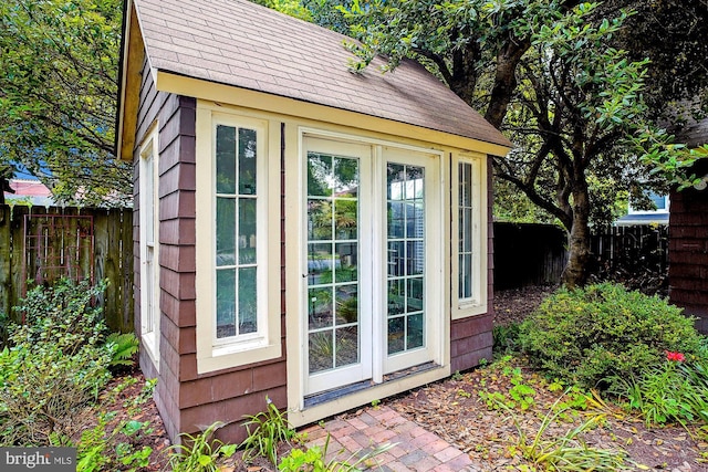 view of outbuilding