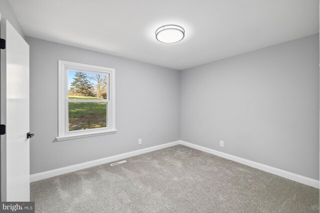 spare room with carpet floors