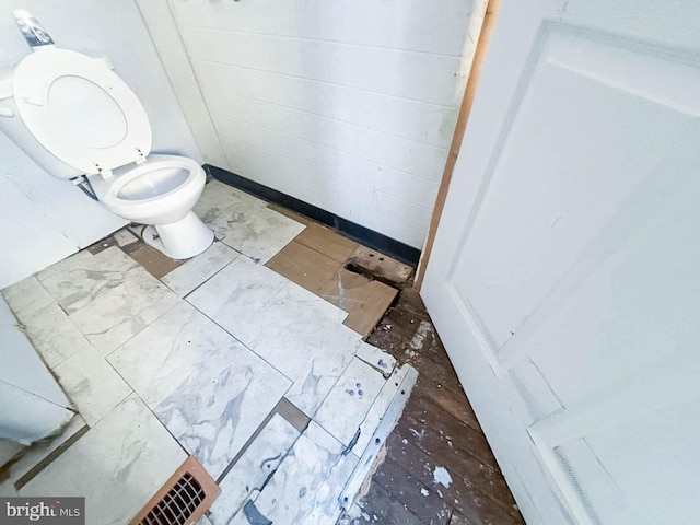 bathroom with toilet