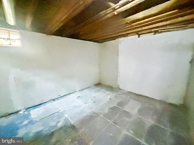 view of basement