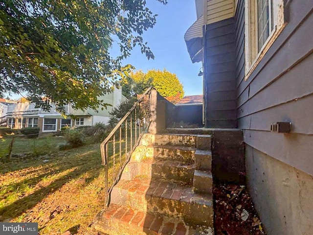 view of staircase