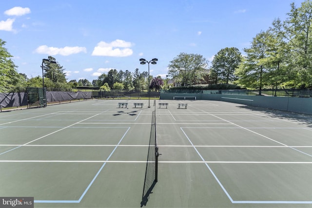 view of tennis court