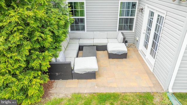 view of patio / terrace featuring outdoor lounge area