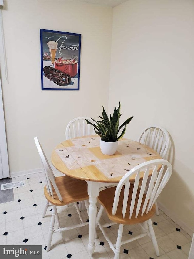 view of dining room