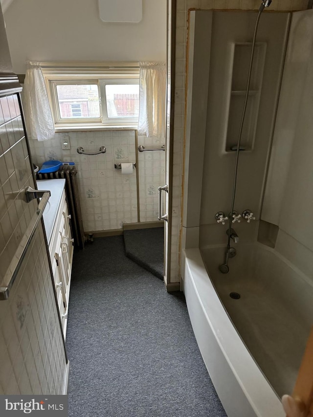 bathroom featuring bathtub / shower combination