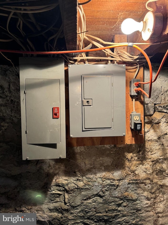 utility room featuring electric panel