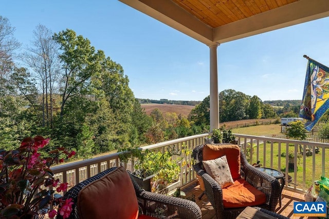 view of balcony