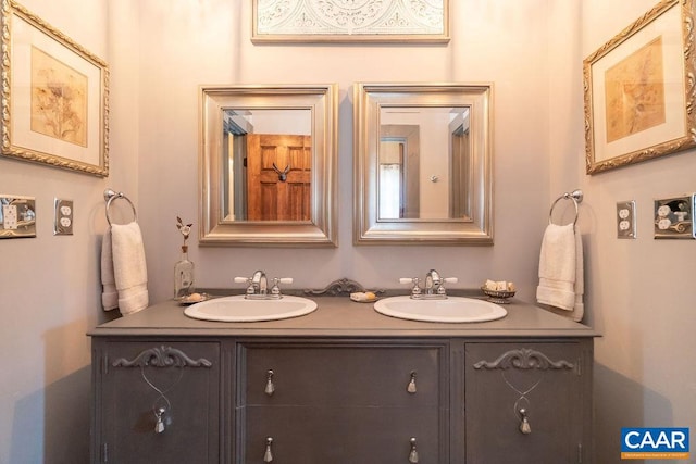 bathroom with vanity