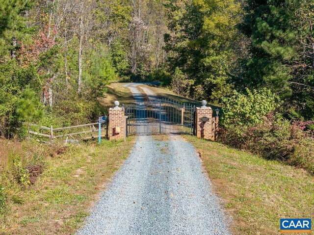 2004 Seven Meadows Ln, Appomattox, VA 24522 - gate with a wooded view