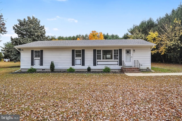 view of ranch-style home