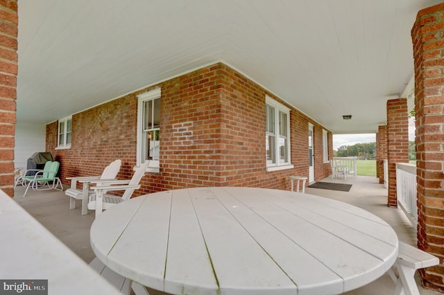 43086 Lucketts Rd, Leesburg, VA 20176 - view of patio with a porch