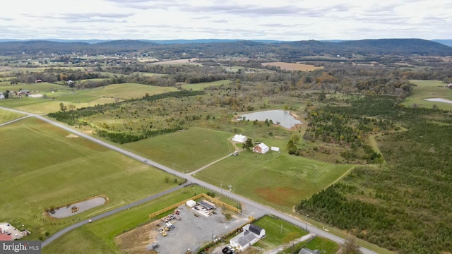 43086 Lucketts Rd, Leesburg, VA 20176 - birds eye view of property featuring a water and mountain view