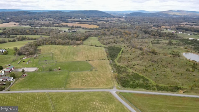 43086 Lucketts Rd, Leesburg, VA 20176 - drone / aerial view featuring a mountain view and a rural view